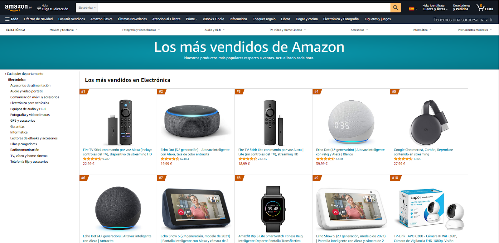 Determina correctamente las categorías de tus productos